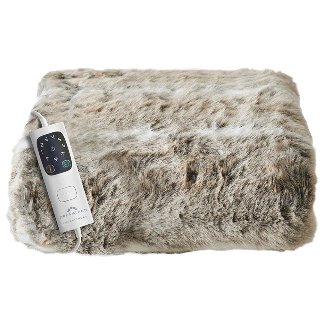 Dreamland Luxury Faux Fur Heated Throw Alaskan Husky | 16710C