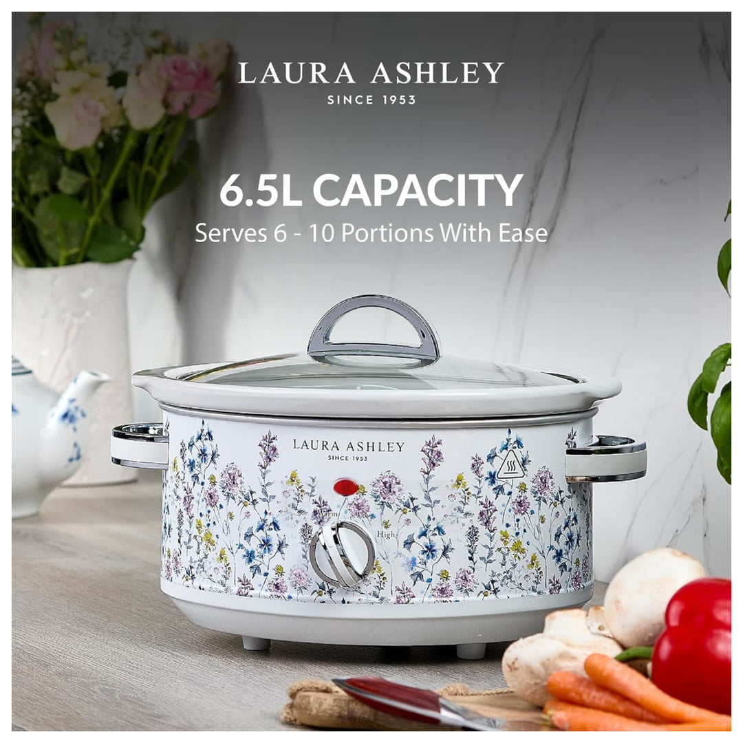 Laura Ashley 6.5L Slow Cooker Wild Meadow | VQSLWC6LLAWMUK