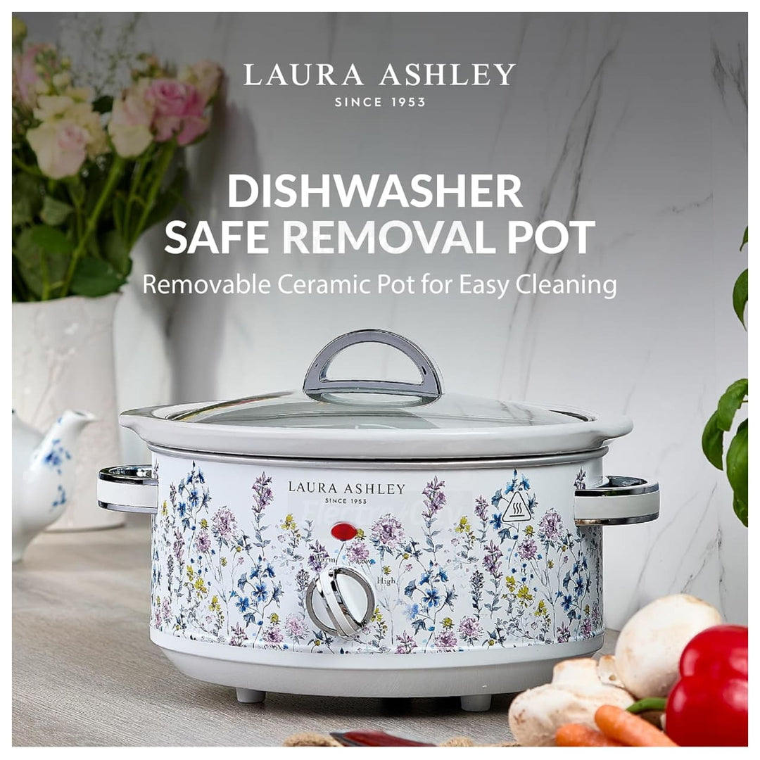 Laura Ashley 6.5L Slow Cooker Wild Meadow | VQSLWC6LLAWMUK