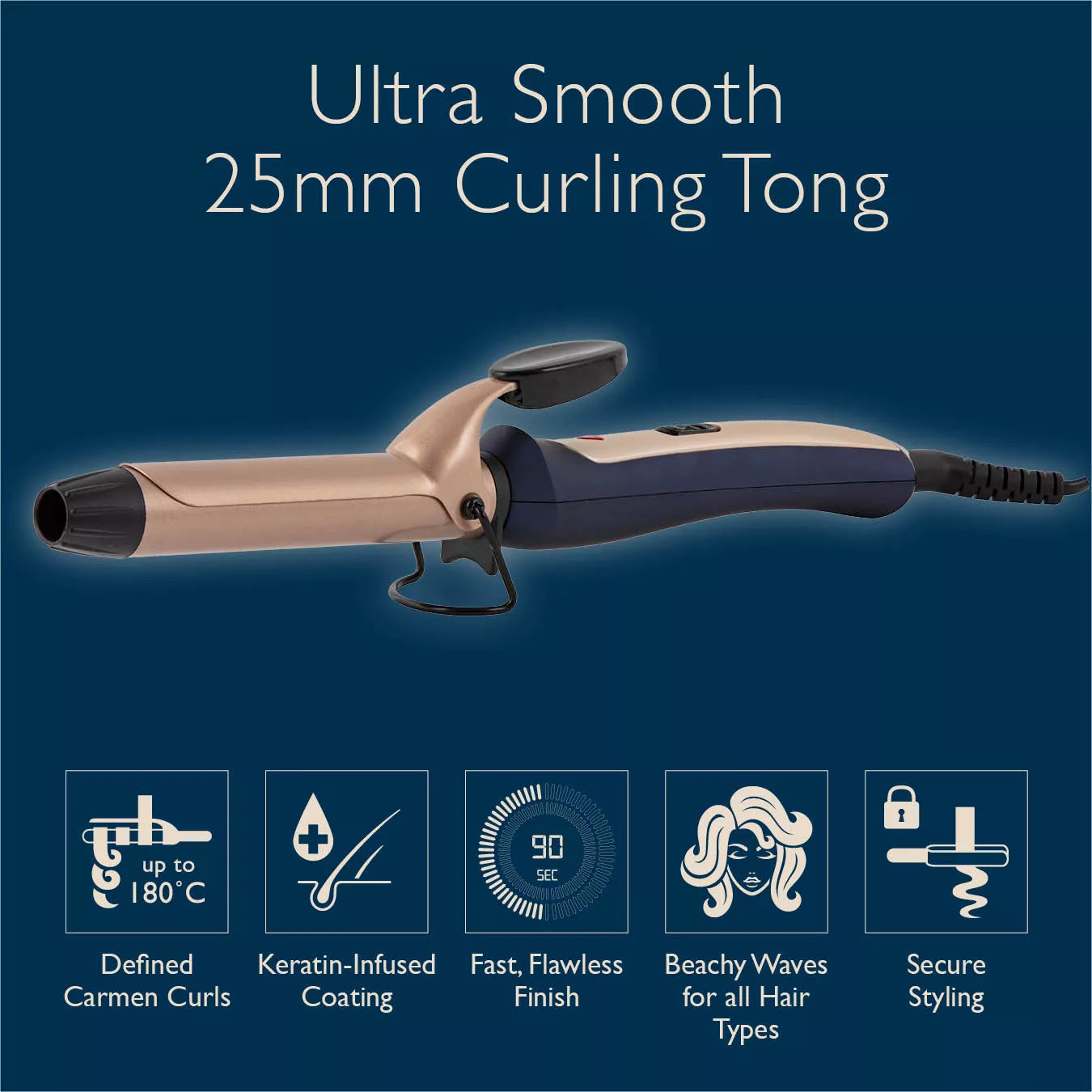 Carmen Twilight 25mm Curling Tong | C81060BC