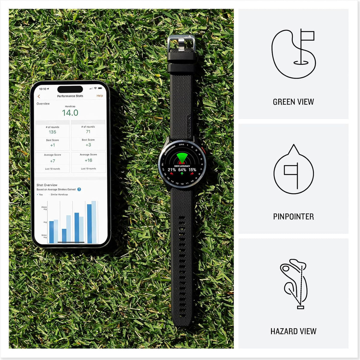 Garmin Approach S44, Black - 010-03009-00 - image 2