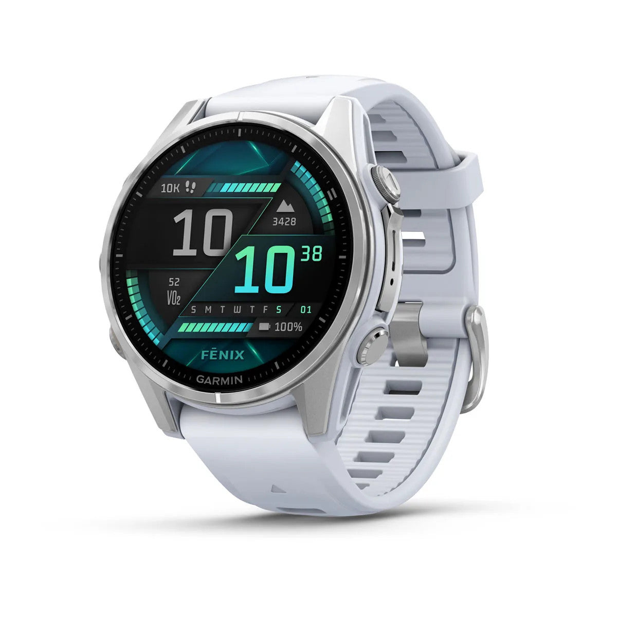 Garmin fenix 8 43mm AMOLED - Stainless Steel and Whitestone - 010-02903-00