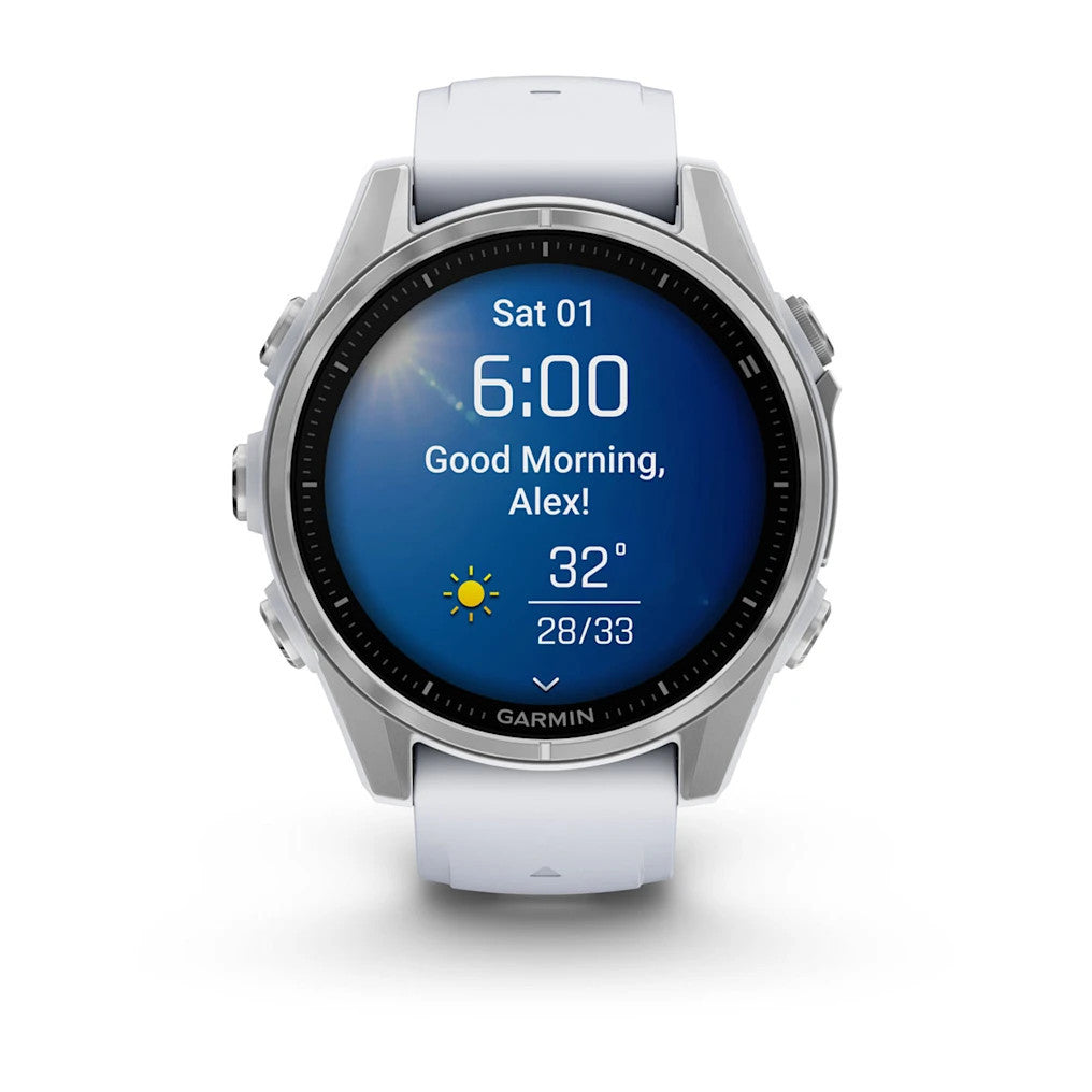Garmin fenix 8 43mm AMOLED - Stainless Steel and Whitestone - 010-02903-00 - image 2