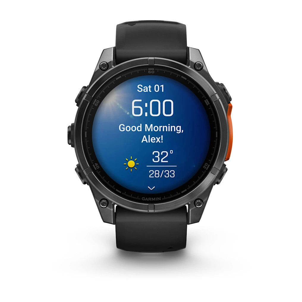 Garmin fenix 8 47mm AMOLED - Slate Grey Steel and Black - 010-02904-00 - image 2