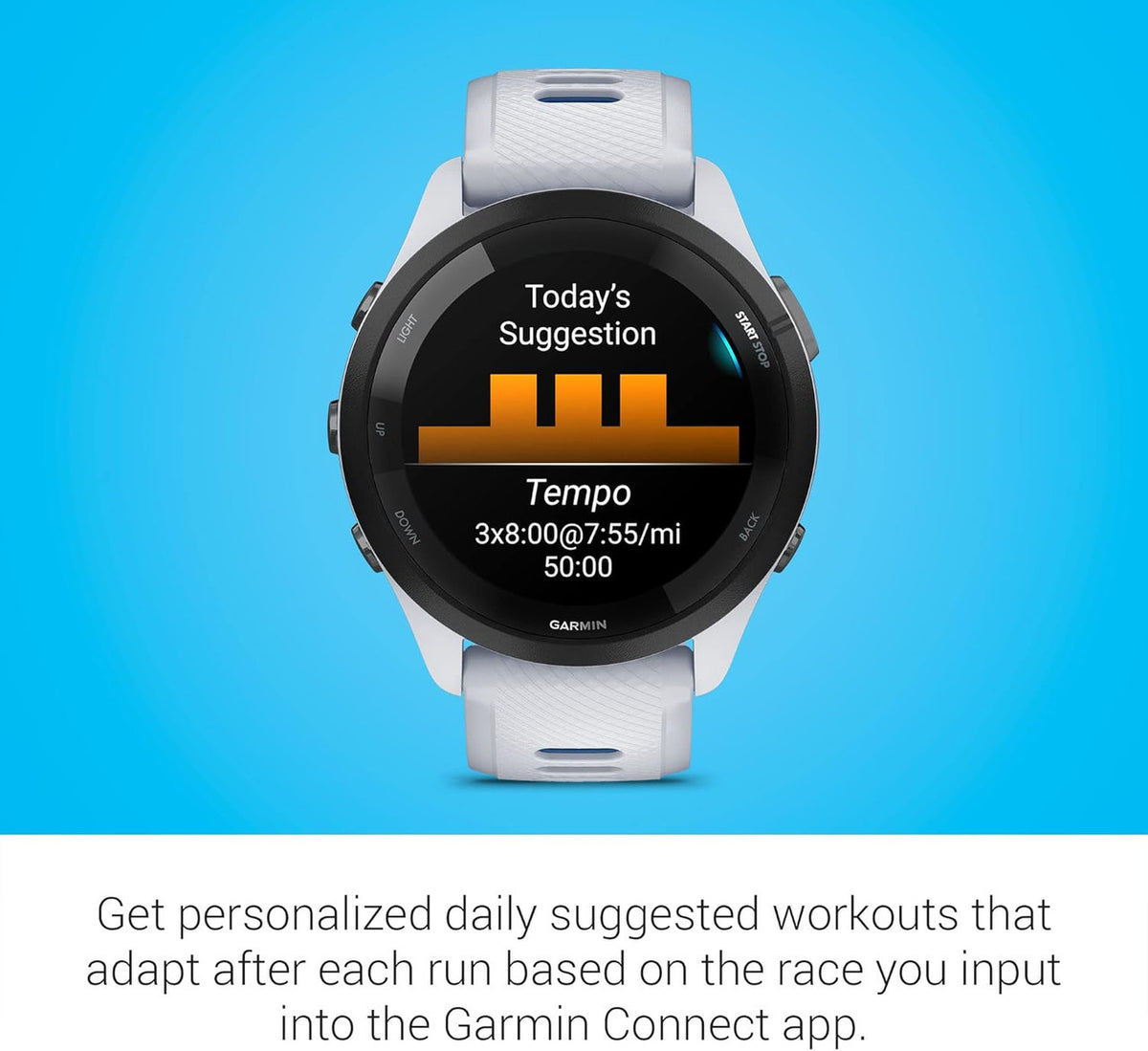 Garmin Forerunner 265 Music, Whitestone - 010-02810-11 - image 6