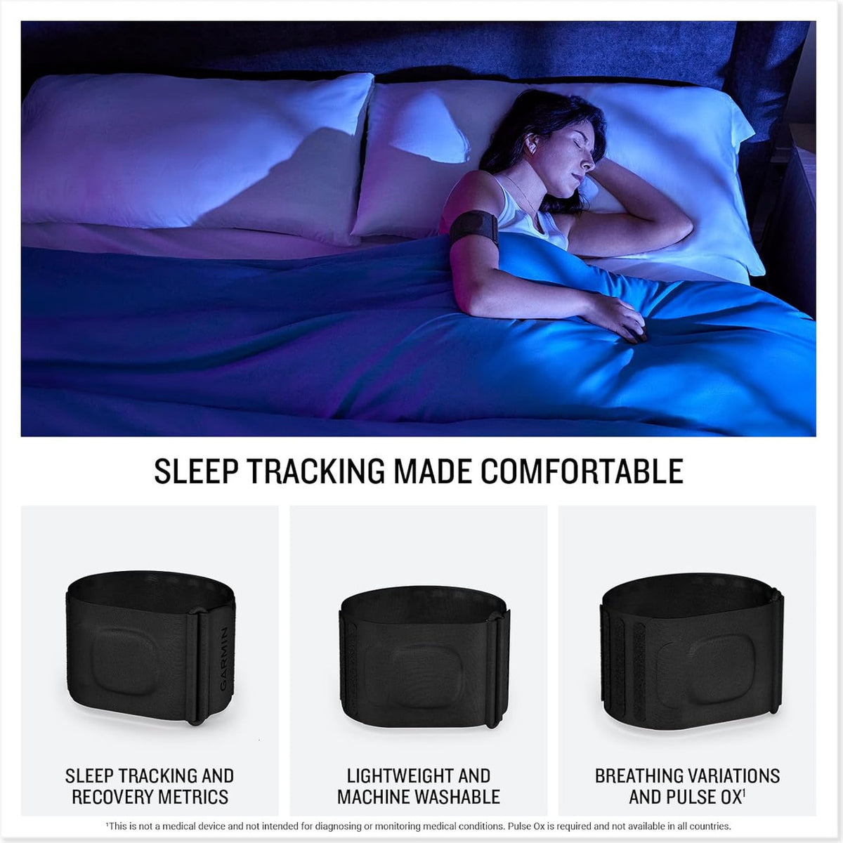 Garmin Index Sleep Monitor, L/XL - 010-03024-00 - image 2