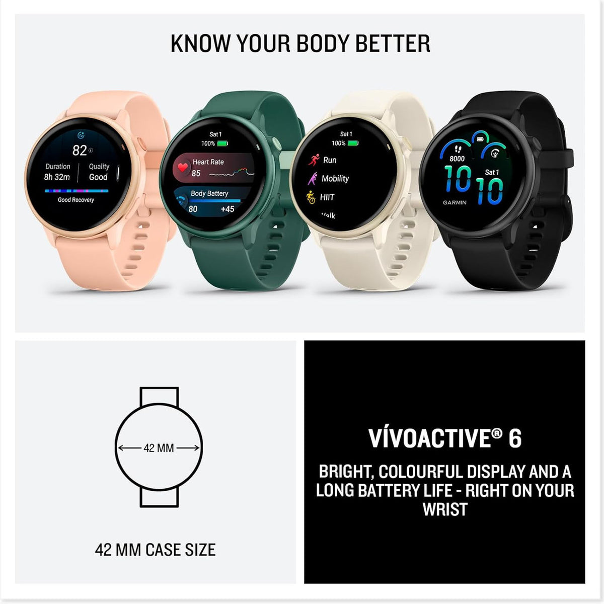 Garmin vivoactive 6, Bone - 010-02985-01 - image 7