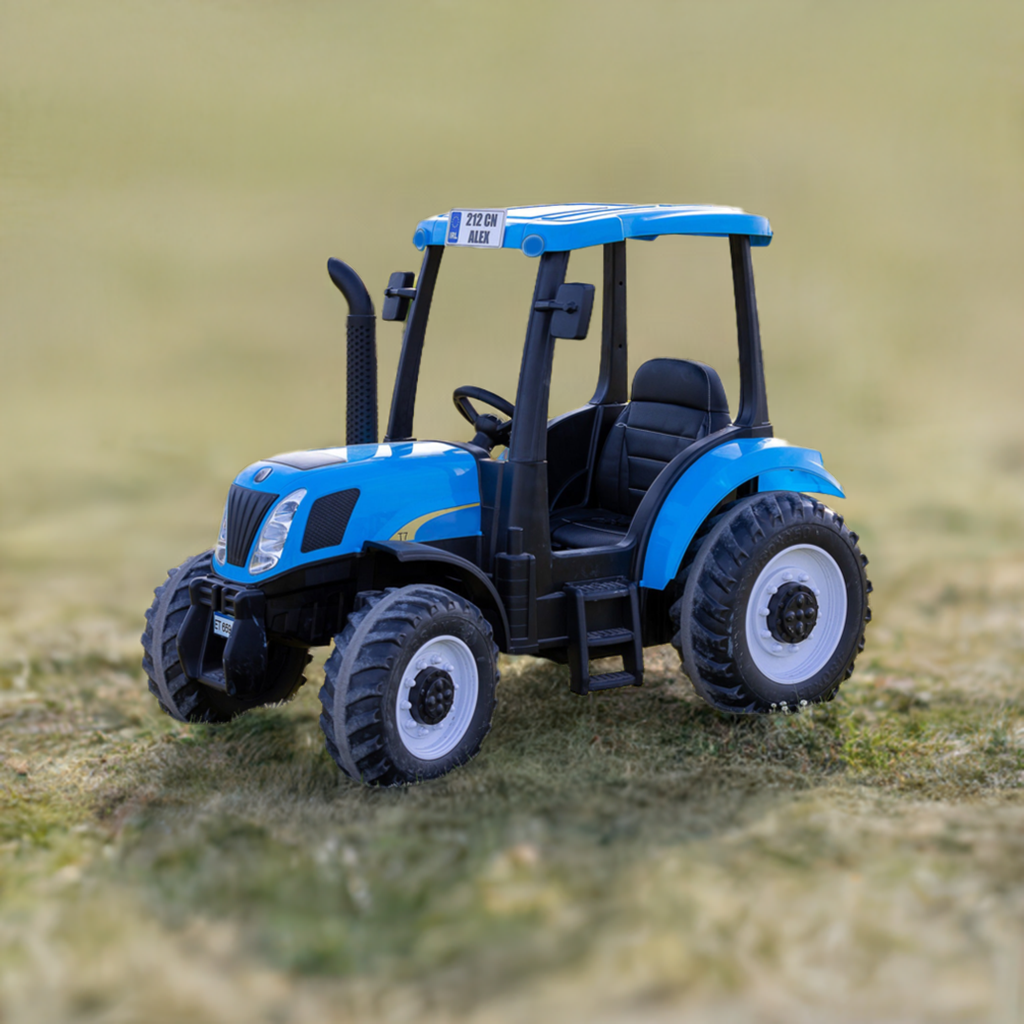 New Holland 24V Electric Blue Tractor with Trailer