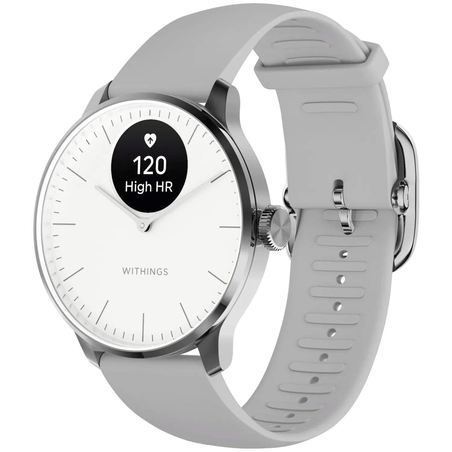 Withings ScanWatch Light - Health Tracking Watch with Heart Rate & SpO2 - White | 78-HWA11-model 3-All-Int Smartwatch