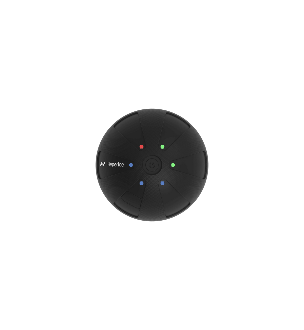 Hyperice Hypersphere Go black vibrating massage ball — studio view