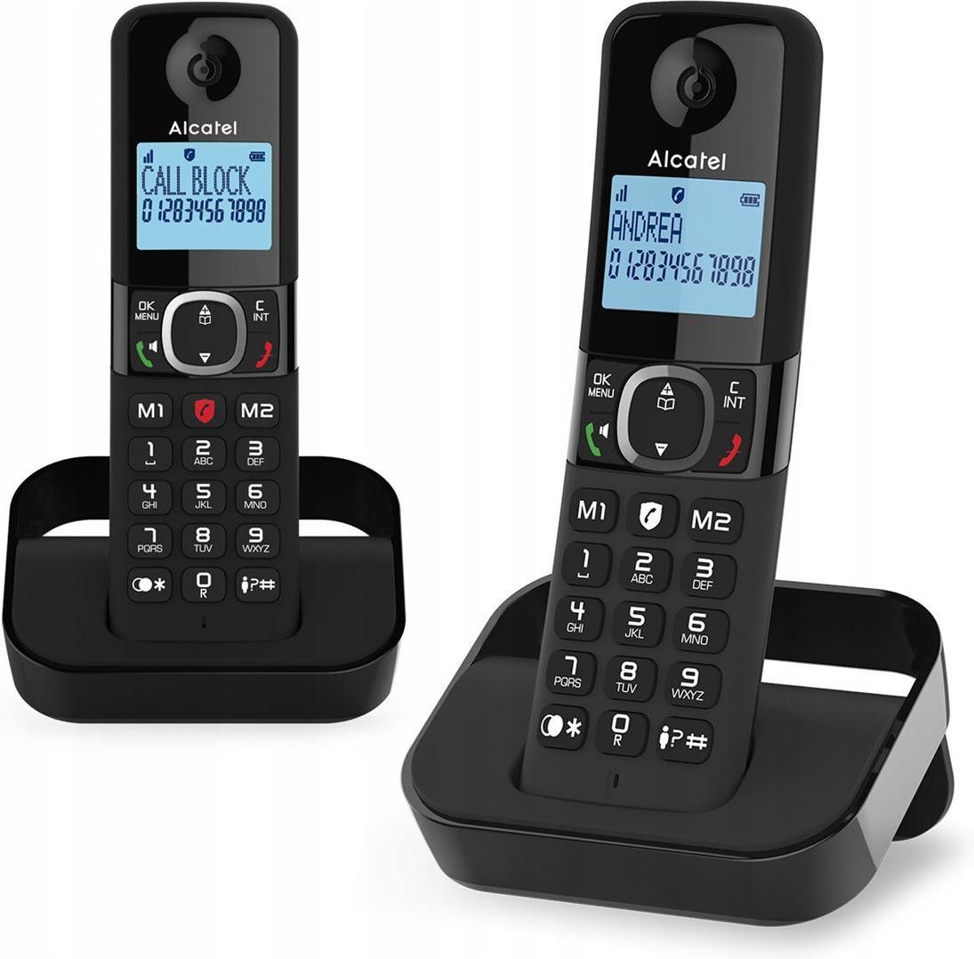 Alcatel F860 Duo Cordless Phone with Call Block Black | ATLI423525