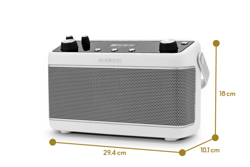 Roberts Blutune 7 DAB/FM Bluetooth Radio, White BLUTUNE7W