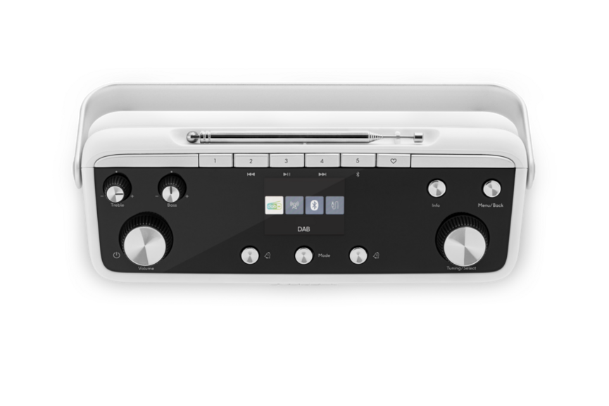 Roberts Blutune 7 DAB/FM Bluetooth Radio, White BLUTUNE7W