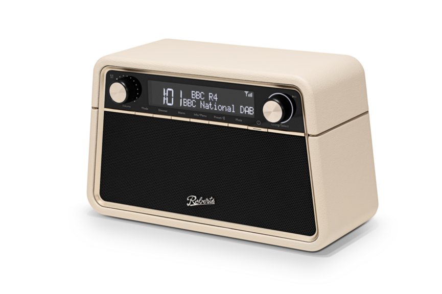 Roberts Reva DAB/FM Bluetooth Tabletop Radio, Pastel Cream | REVAPC