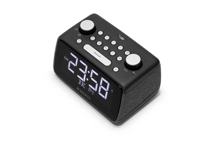 Roberts Ortus 4 FM/DAB+ Bluetooth Clock Radio, Black ORTUS4BK