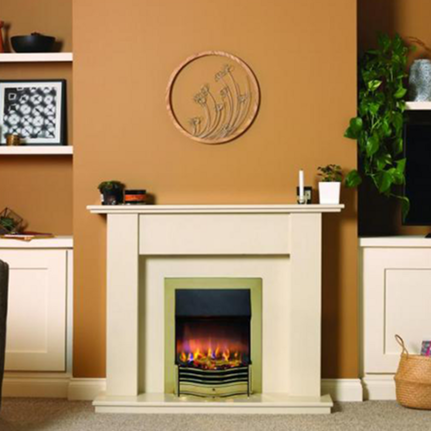 Dimplex Dumfries Optiflame 3D Electric Fire, Antique Brass DMF20AB3D