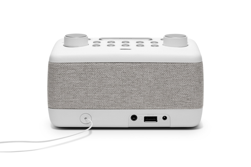 Roberts Ortus 4 FM/DAB+ Bluetooth Clock Radio, White ORTUS4W