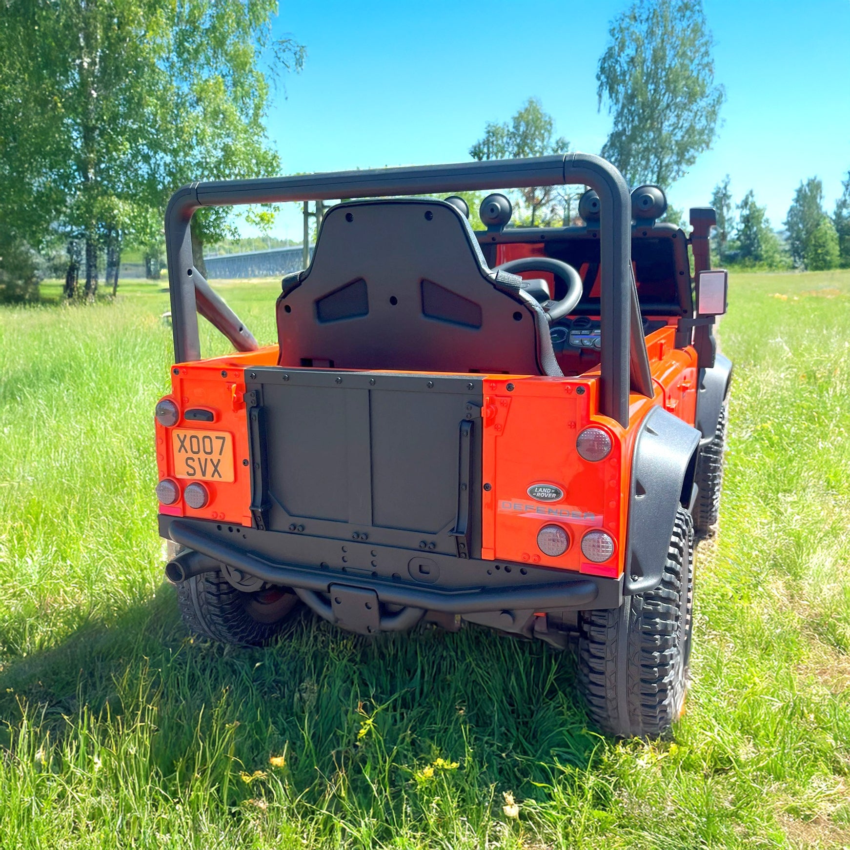Landrover Defender Official 12V Ride On for Kids in Orange