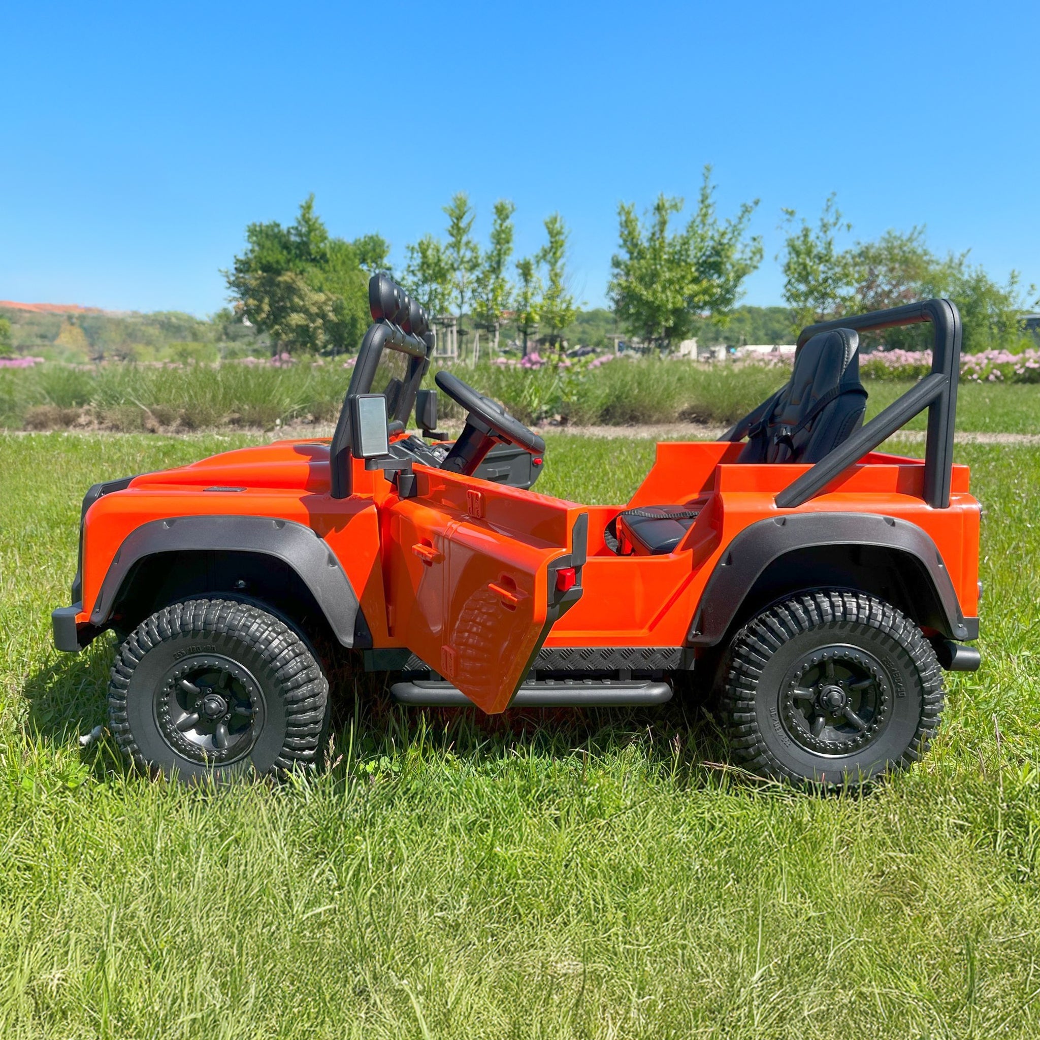 Landrover Defender Official 12V Ride On for Kids in Orange