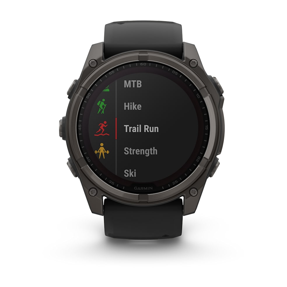 Garmin Fenix 8 Solar Sapphire 51mm Titanium with Ember Orange Band | 010-02907-11
