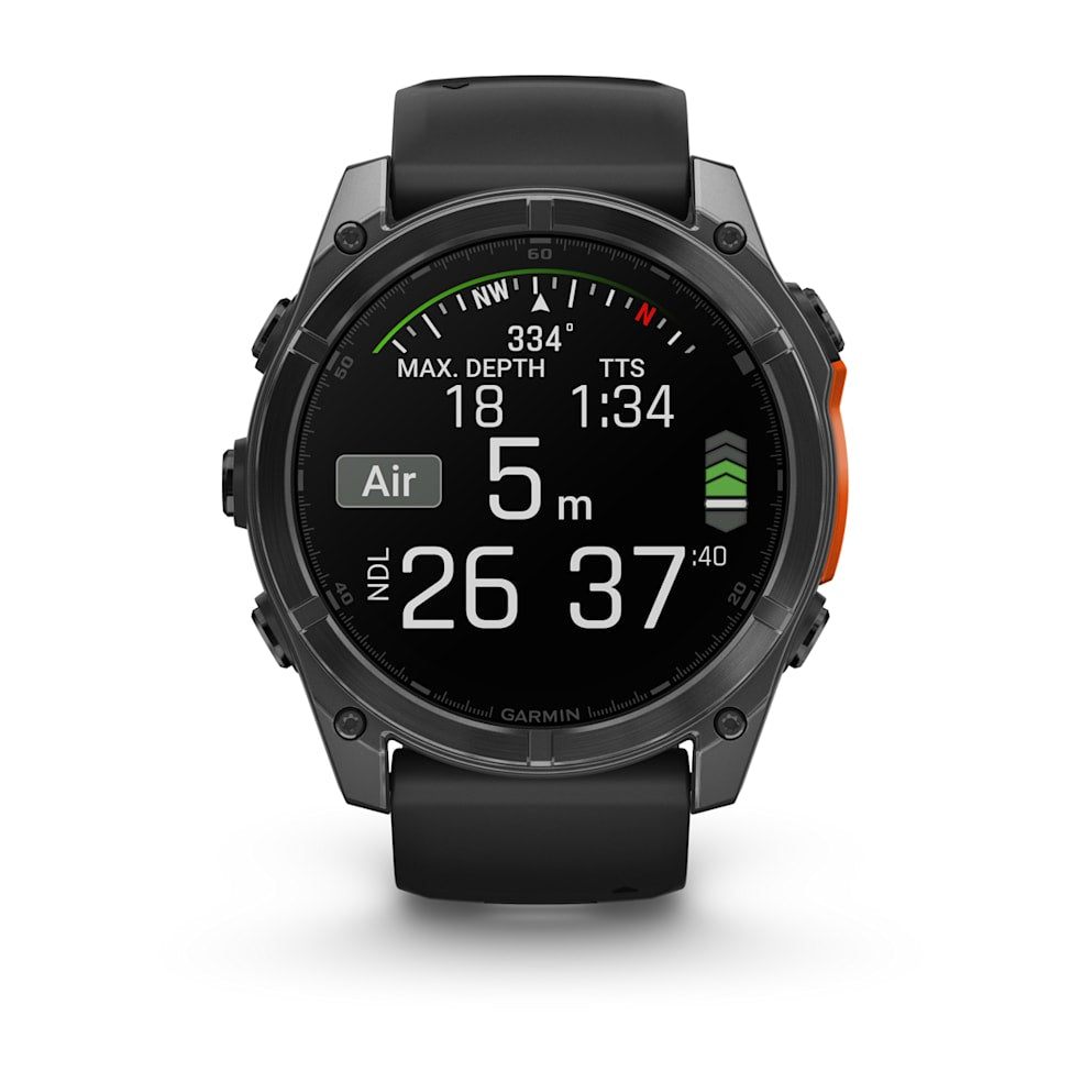Garmin Fenix 8 AMOLED 51mm Slate Grey with Black Band | 010-02905-00