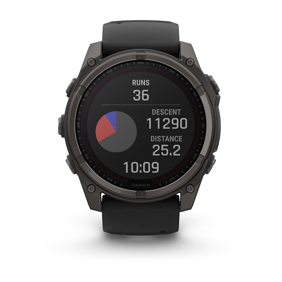 Garmin Fenix 8 Solar Sapphire 51mm Titanium with Ember Orange Band | 010-02907-11