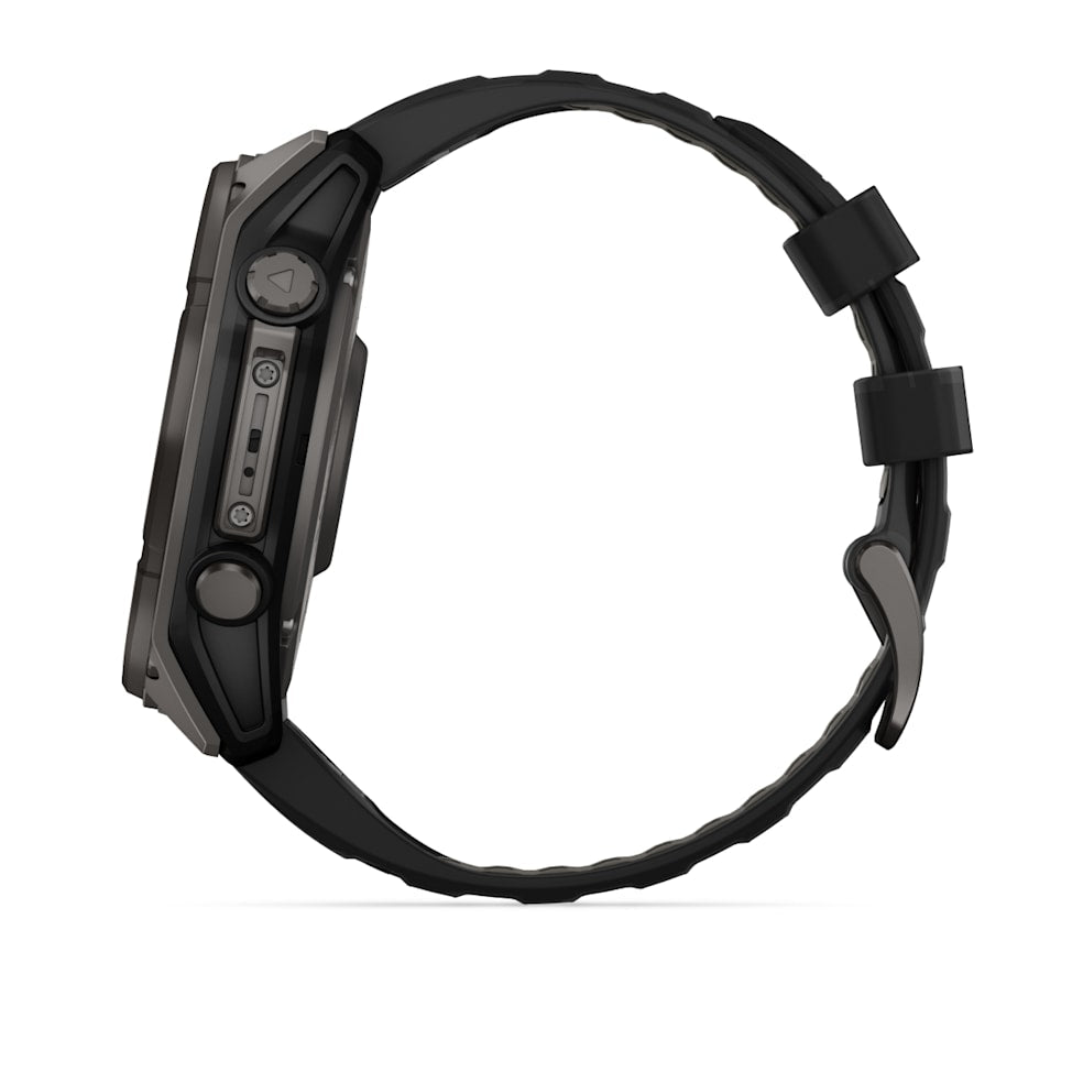 Garmin Fenix 8 Solar Sapphire 51mm Titanium with Ember Orange Band | 010-02907-11