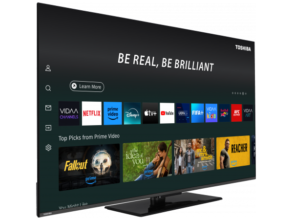 Toshiba 65 Inch 4K QLED VIDAA Borderless Smart TV | 65QV3F63DB