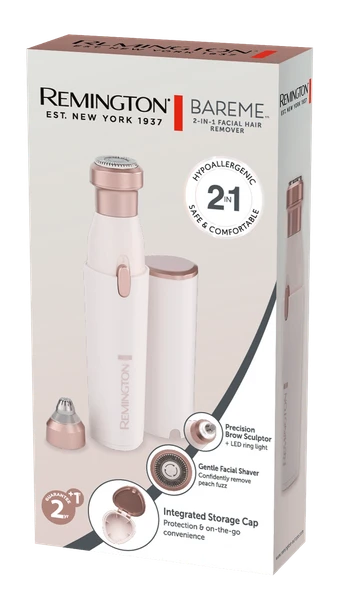 Remington BareMe 2 in 1 Facial Hair Remover | WFS200U51