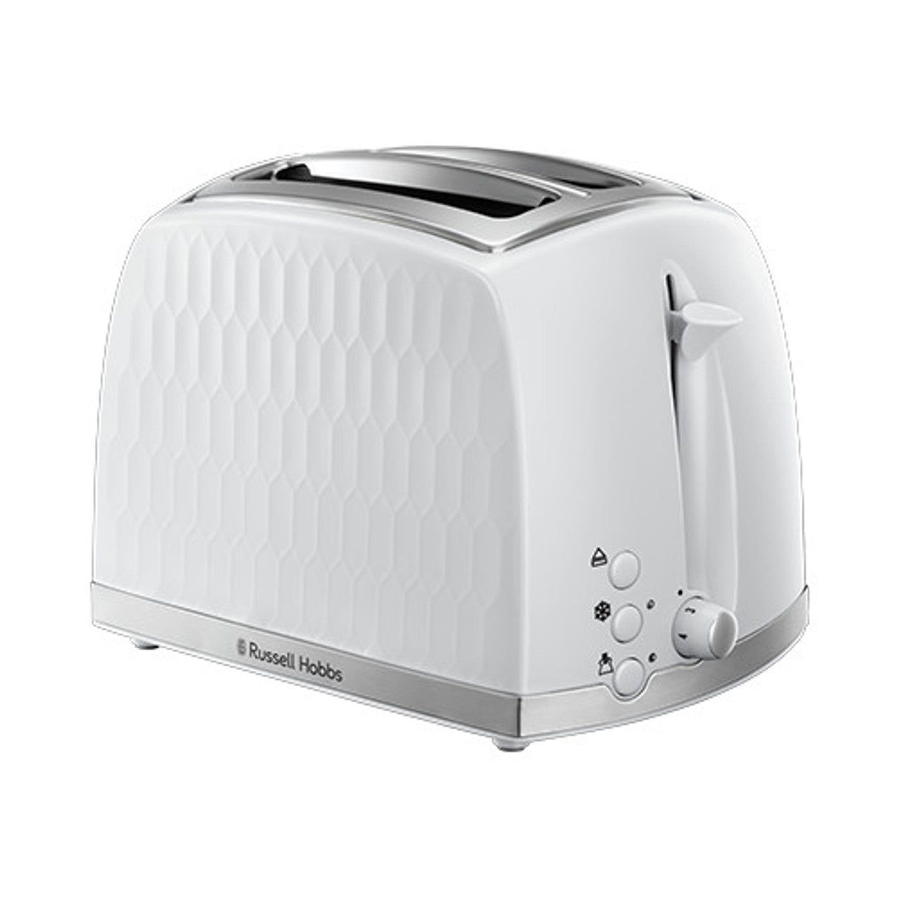 Russell Hobbs Honeycomb Toaster - White | 26060 Toaster