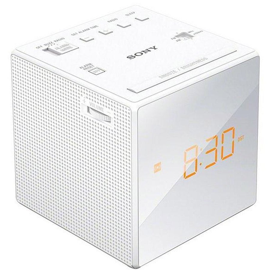 Sony FM/AM Clock Radio White | ICFC1WCEK