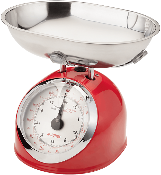 Judge Traditional 5kg Kitchen Scale Red | TC346