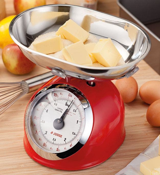 Judge Traditional 5kg Kitchen Scale Red | TC346