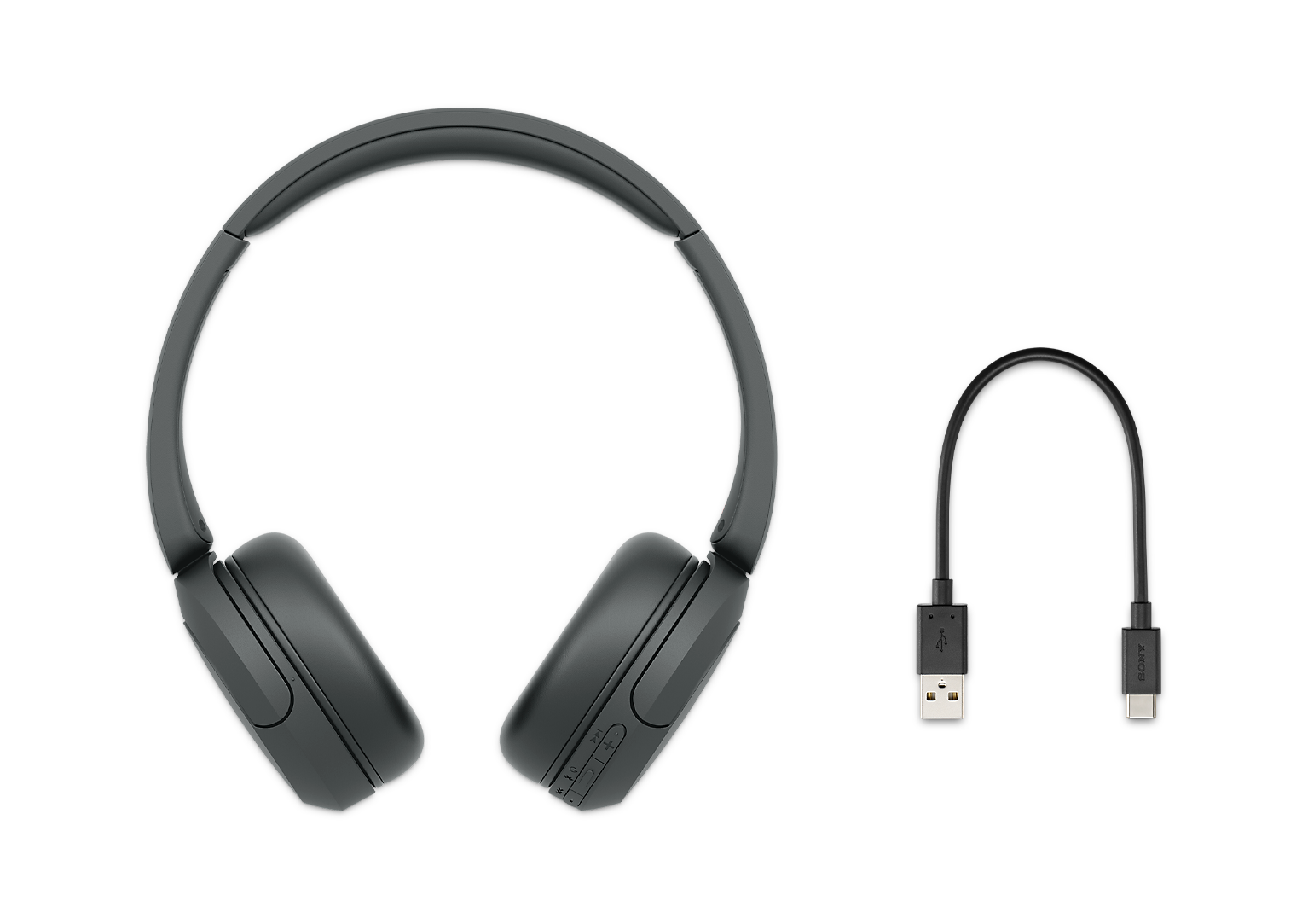 Sony WH-CH520 Wireless On-Ear Headphones Black | WHCH520B.CE7