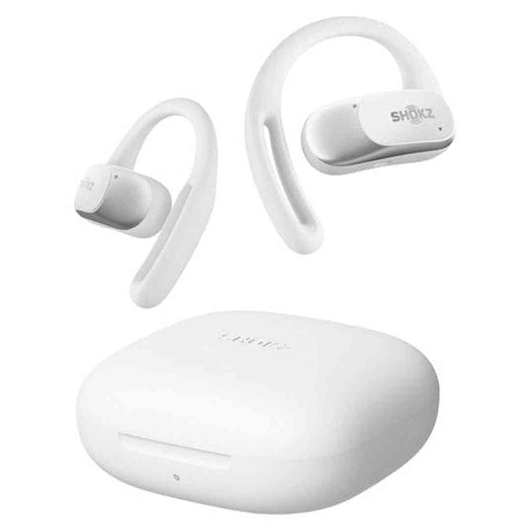 Shokz OpenFit Air True Wireless Earbuds - White | 38-T511WT Shokz Earbuds Foys Electrical Cootehill Foys Electrical Cootehill Foys Electrical Cootehill