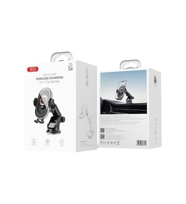 XO 15W Wireless Charging Car Phone Holder | EXSXO-WX038